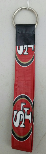 San Francisco 49ers Key Chain Ring Lanyard Loop