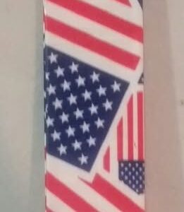 American Flag Key Chain Ring Lanyard Loop