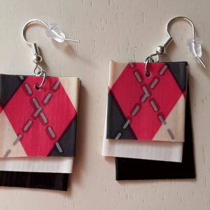 Pink Argyle Earrings