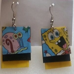 Sponge Bob & Gary Earrings