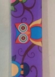 Purple Owl Key Chain Ring Lanyard Loop