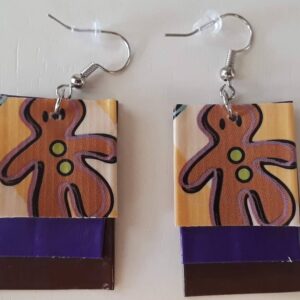 Gingerbread Man Earrings