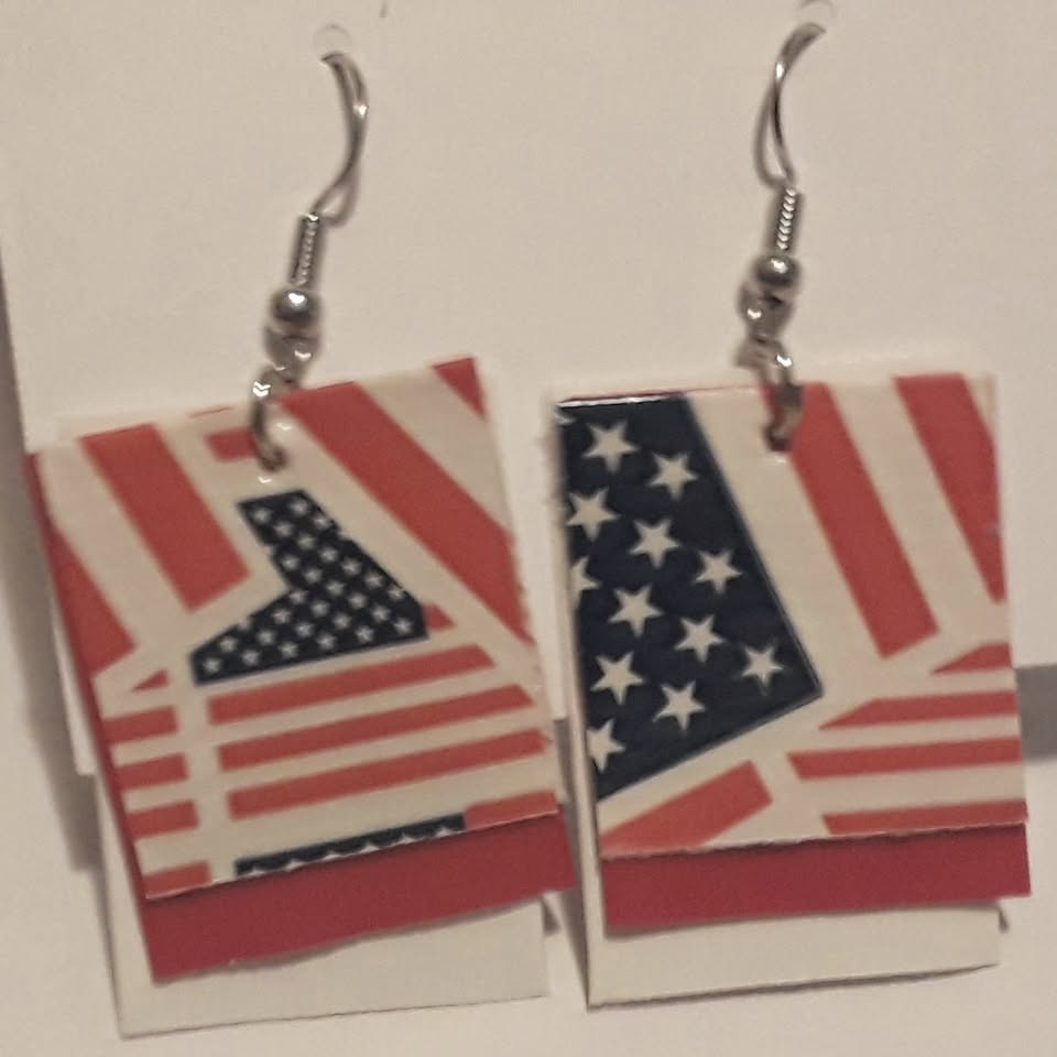 American Flag Earrings