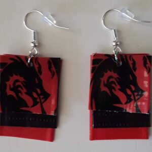 Red Dragon Earrings