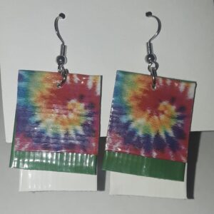 Tie Dye Rainbow Earrings