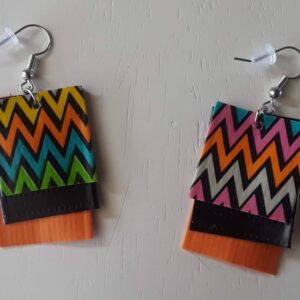 High Impact Chevron Zig Zag Design Earrings