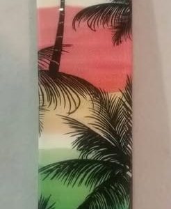 Tropical Palm Trees Key Chain Ring Lanyard Loop