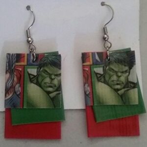 Incredible Hulk Avengers Earrings