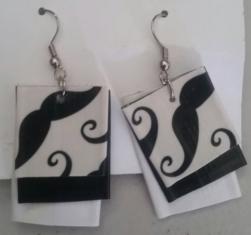 Mustache Earrings