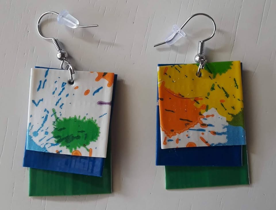 Paint Splat Earrings
