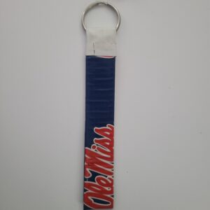 Ole Miss University of Mississippi Rebels NCAA Key Chain Ring Lanyard Loop