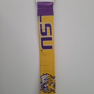 Louisiana State University LSU Tigers NCAA Key Chain Ring Lanyard Loop