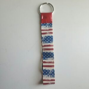 Old Glory Key Chain Ring Lanyard Loop