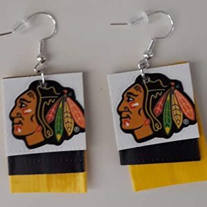 Chicago Blackhawks NHL Earrings