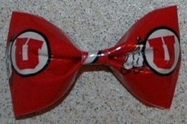 University of Utah Utes NCAA Duct Tape Hair Clip Bow