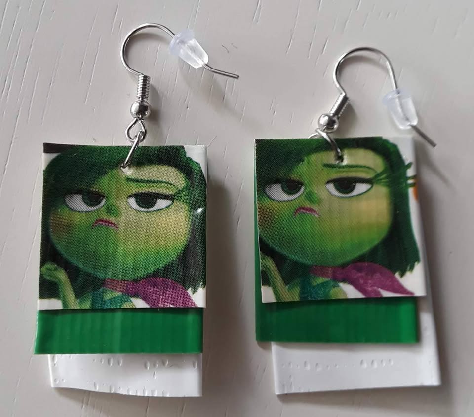 Inside Out Disgust Earrings