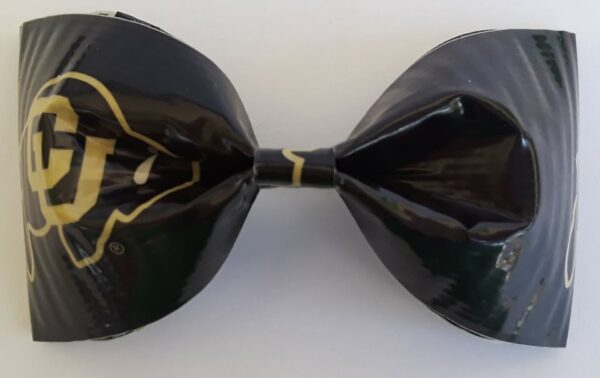 University of Colorado Boulder Buffaloes NCAA Duct Tape Hair Clip Bow
