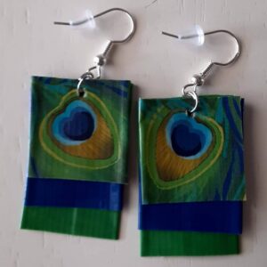 Peacock Feather Earrings