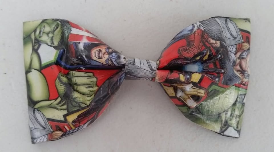 Avengers Duct Tape Hair Clip Bow