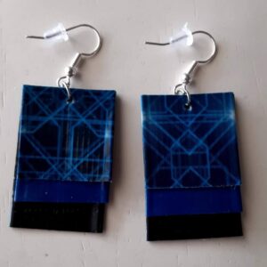 Circuit Board Computer Fractal Earrings
