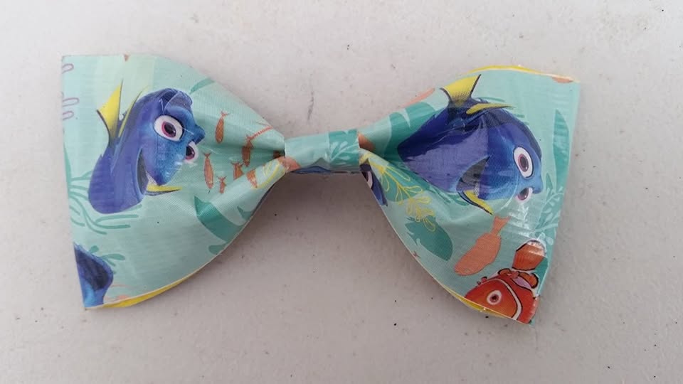 Finding Dory Duct Tape Hair Clip Bow