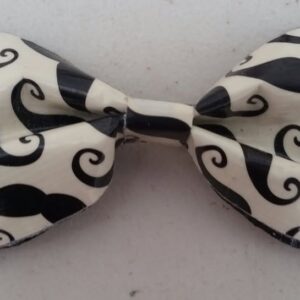 Mustache Duct Tape Hair Clip Bow