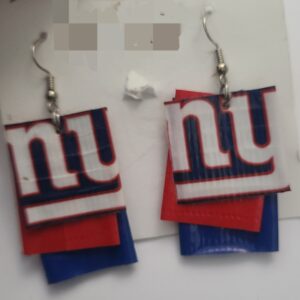 New York Giants NFL Football Earrings