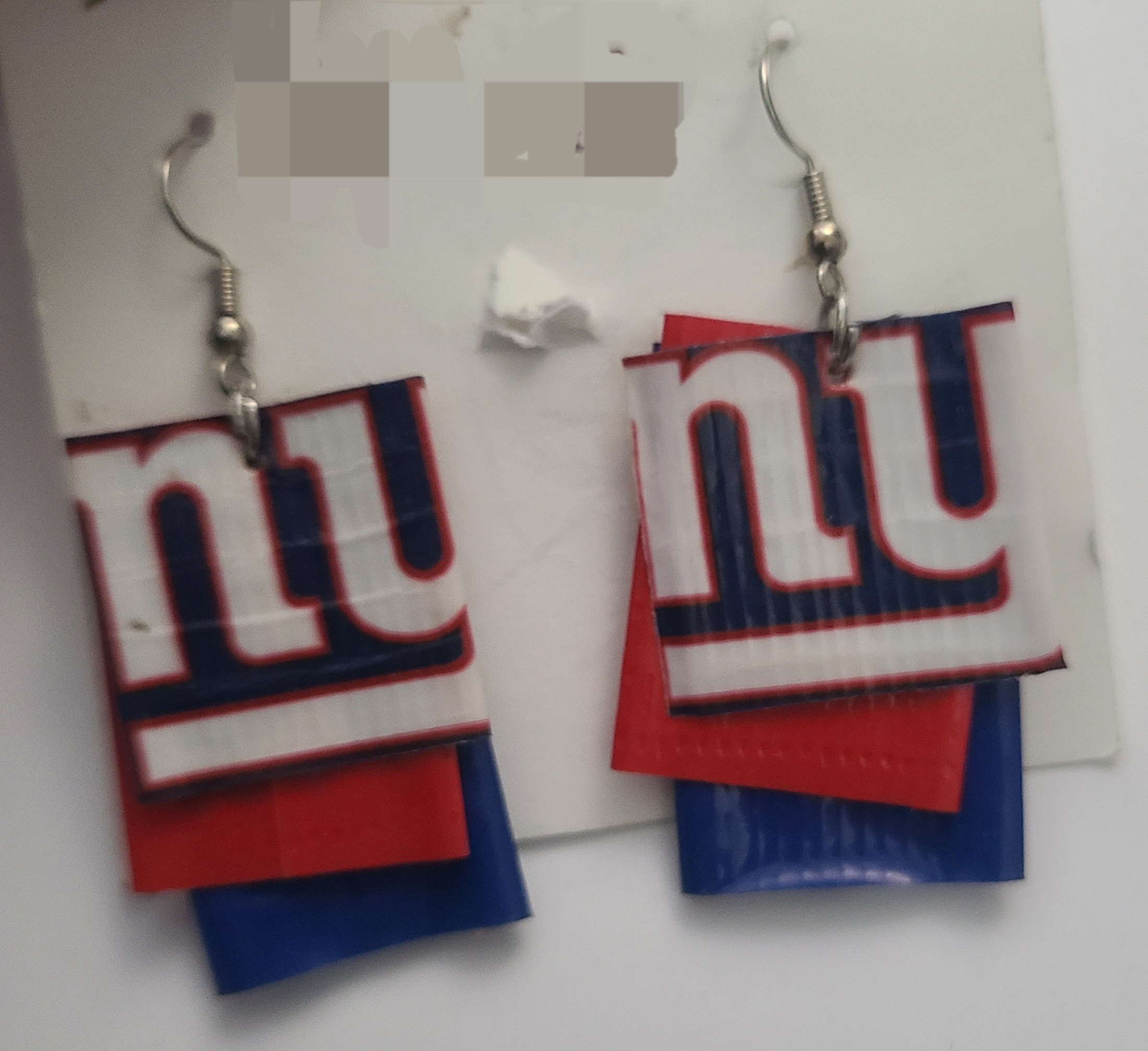 New York Giants NFL Football Earrings