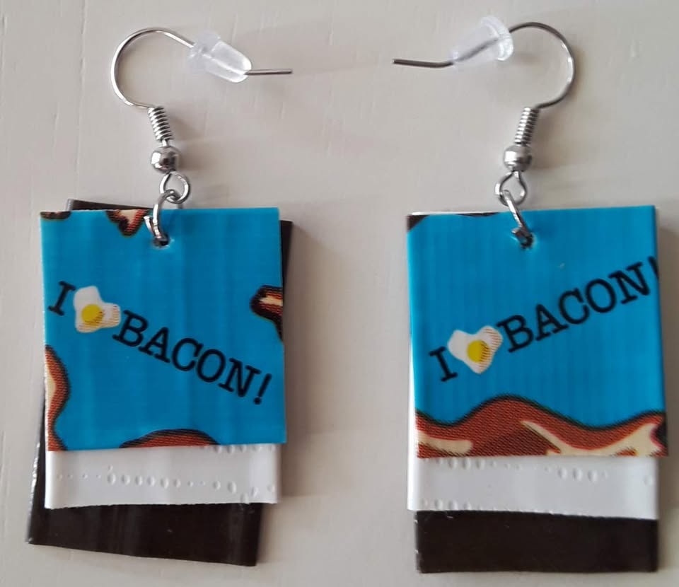 I Love Bacon Earrings