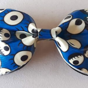 Google Eyes Glow in the Dark Duct Tape Hair Clip Bow