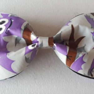 Spooky Bat Halloween Duct Tape Hair Clip Bow