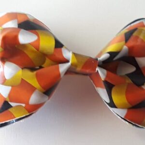 Candy Corn Duct Tape Hair Clip Bow
