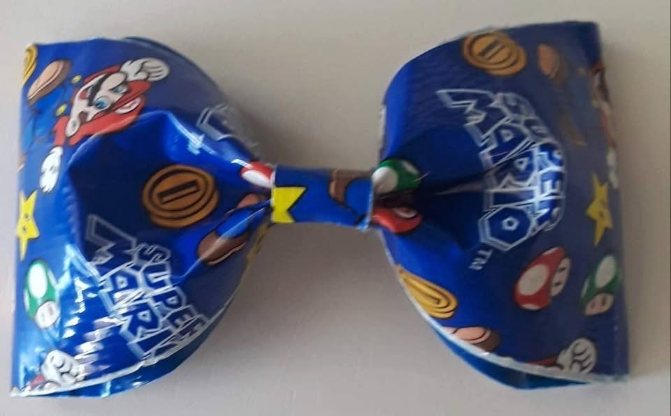 Super Mario Duct Tape Hair Clip Bow - Image 2