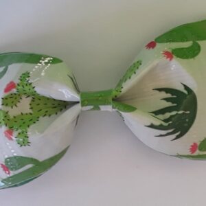 Cactus Duct Tape Hair Clip Bow