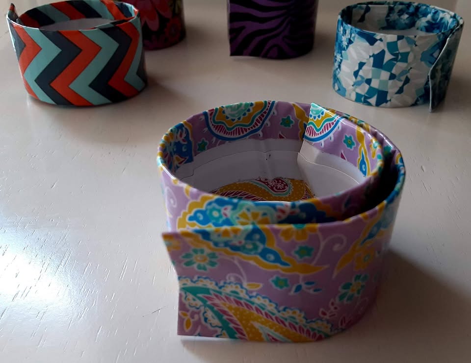 Purple Paisley Slap Bracelet - Image 4