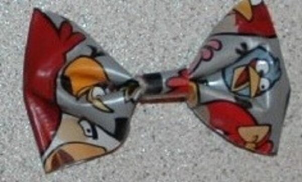 Angry Birds Duct Tape Hair Clip Bow