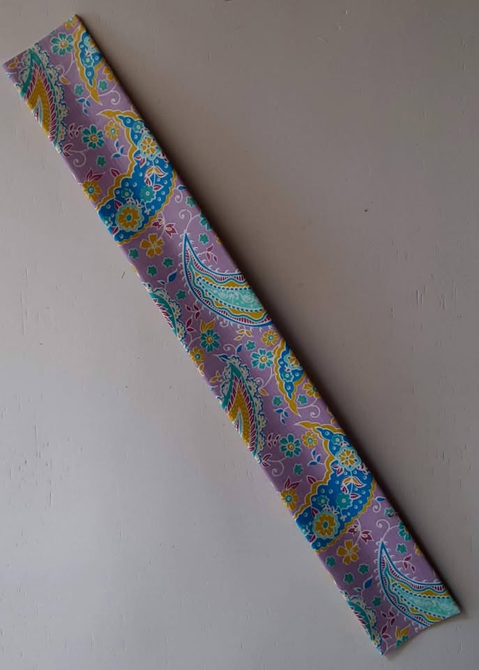 Purple Paisley Slap Bracelet