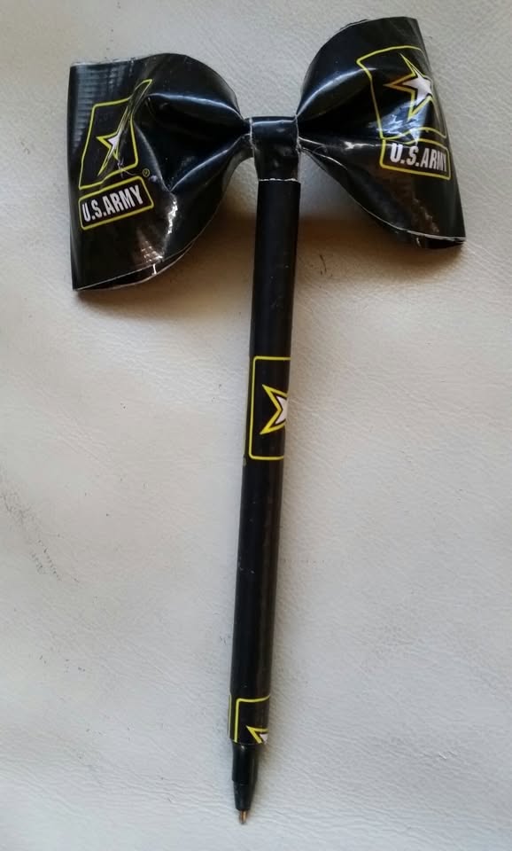 US Army Strong Duct Tape Bow Pen