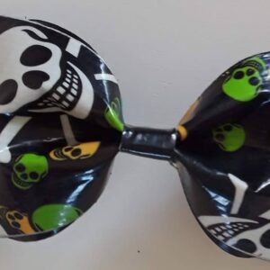 Skulls Duct Tape Hair Clip Bow