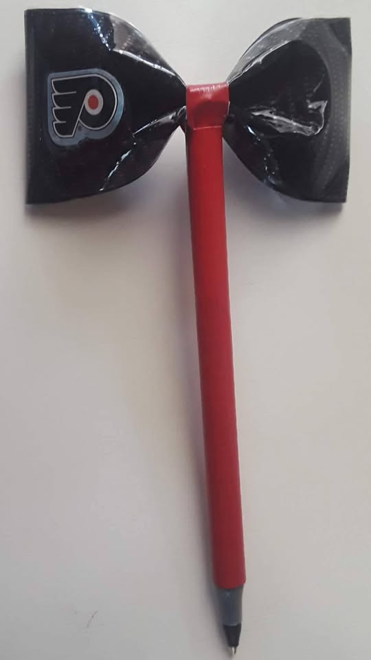 Philadelphia Flyers NHL Ice Hockey Duct Tape Bow Pen