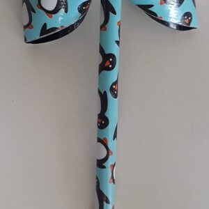 Penguins Duct Tape Bow Pen