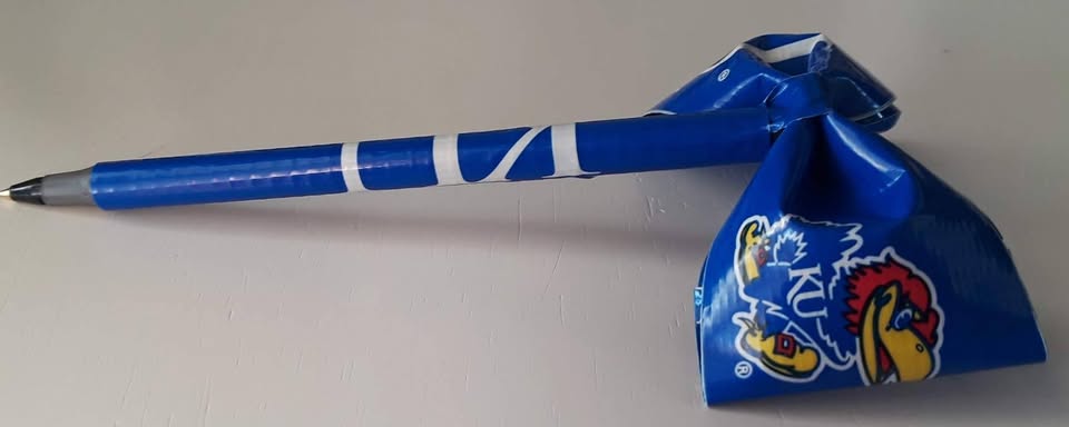 University of Kansas Jayhawks NCAA Duct Tape Bow Pen - Image 4