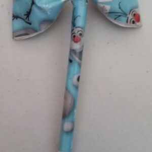 Olaf Frozen Duct Tape Bow Pen
