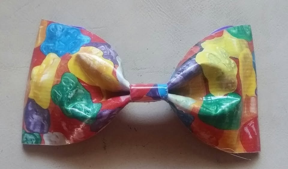 Gummy Bears Duct Tape Hair Clip Bow
