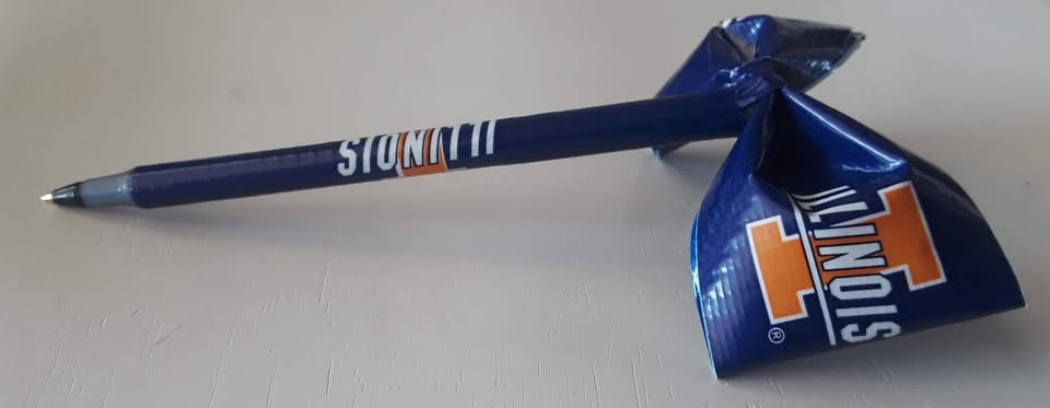University of Illinois Fighting Illini NCAA Duct Tape Bow Pen - Image 2