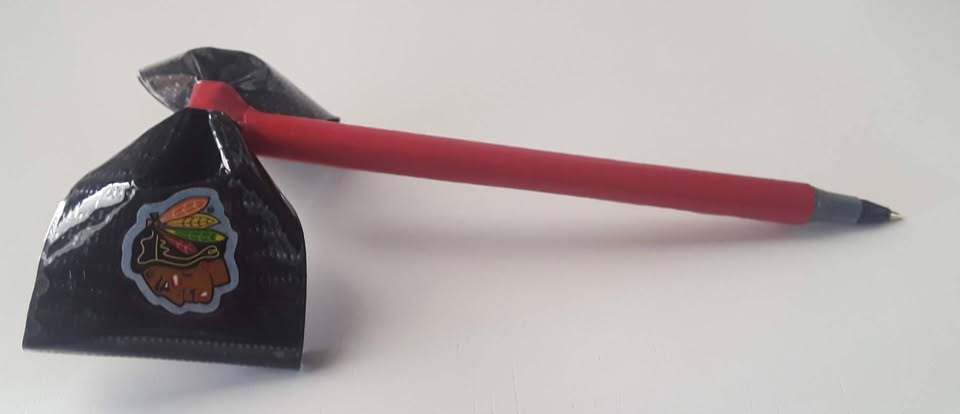 Chicago Blackhawks NHL Ice Hockey Duct Tape Bow Pen - Image 4