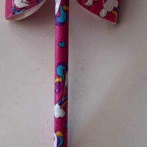 Unicorn Rainbow Duct Tape Bow Pen