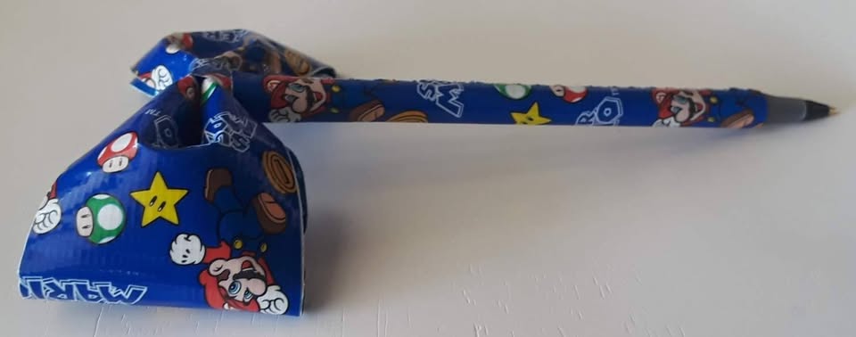 Super Mario Duct Tape Bow Pen - Image 4