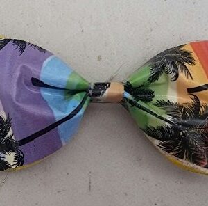Tropical Palm Trees Sunset Strip Duct Tape Hair Clip Bow