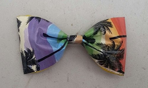 Tropical Palm Trees Sunset Strip Duct Tape Hair Clip Bow